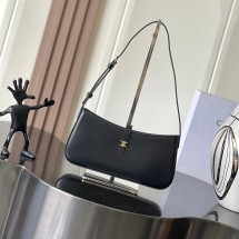 셀린느 트라이엄프 캔버스 티나 숄더백 올블랙 123052