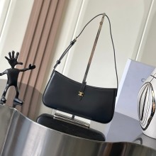 셀린느 트라이엄프 캔버스 티나 숄더백 올블랙 123052