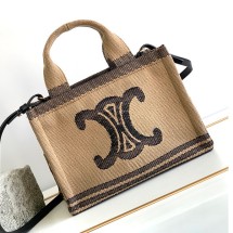 셀린느 카바스 스몰 토트백 데님  베이지 199162