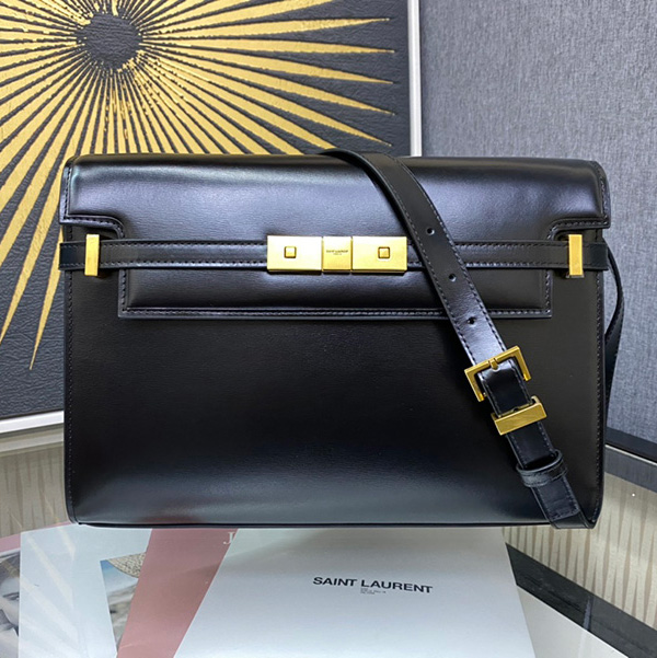 생로랑 맨하탄 박스 레더 숄더백 4컬러 579271