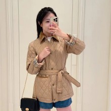 버버리 퀄팅 숄카라 튜닉 긴팔 여성 2컬러 81103761 F