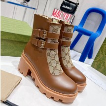 구찌 GG 크리스탈 버클 앵클 힐 부츠 3컬러 701100