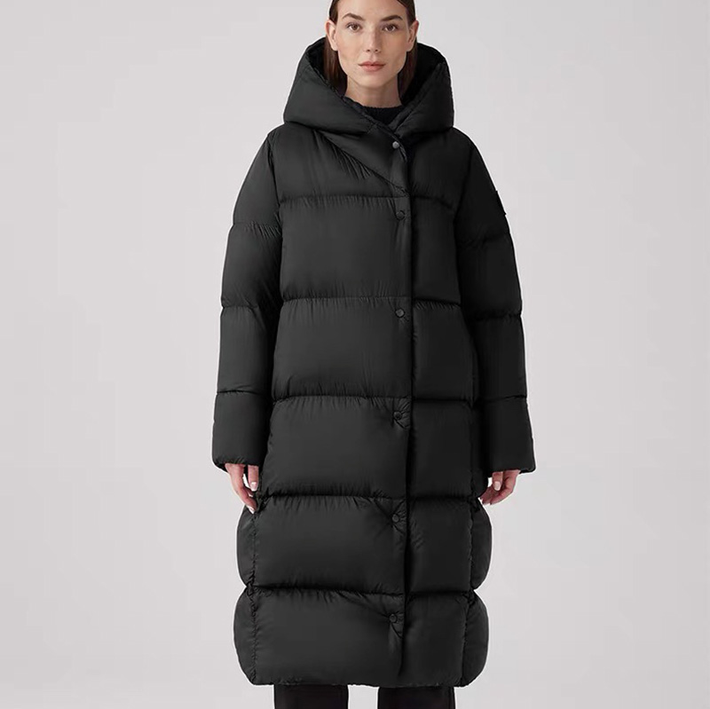 캐나다구스 로다 시리즈 솔리드 후드집업 캐주얼 방풍 롱다운 여성 3컬러 4827W +