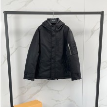 프라다 SS25 남성 슬리브 포켓 후드 파카 SGC689