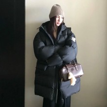 몽클레르 캐주얼 솔리드 후드 긴팔 하프 다운 I20911C000025396L +