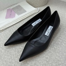 지미추 지미 추 아멜리아 35 가죽 신발 3.5CM 블랙  143185739