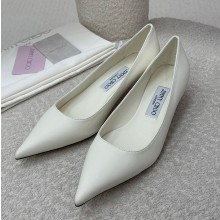 지미추 지미 추 아멜리아 35 가죽 신발 3.5CM 화이트  143185739