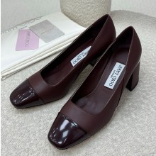 지미추 로살리아 65  펄 디테일 펌프스 6.5CM 와인 ROSALIA65PTZ000074