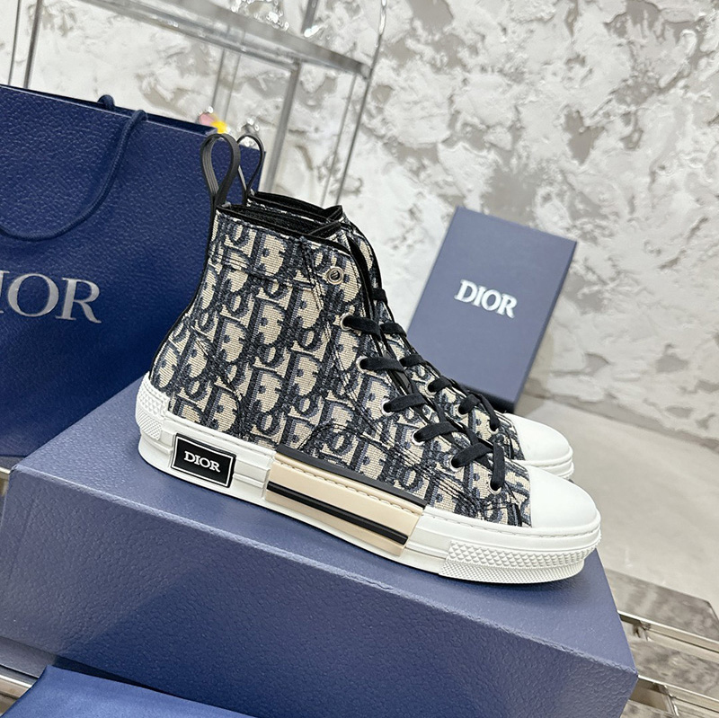 디올 오블리크 B23 하이탑 스니커즈 남여공용 3SH126ZSA 961