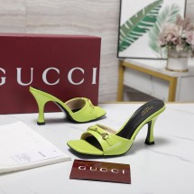 구찌 호르세빗 레더 홀스빗 스퀘어코 스트랩 일자 8.5CM 그린 832468