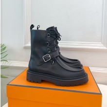 에르메스 랜드 앵클 부츠 블랙  4.0CM 신발 여성 H252104Z