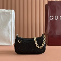 구찌 GG 엠블럼 미니 체인 숄더백 블랙 847091