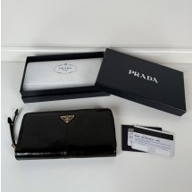 프라다 레더 월렛 블랙 2ML059