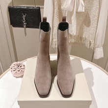 브루넬로 쿠치넬리 모닐리 장식 스웨이드 5CM 부츠 MZSFC3080PC7284