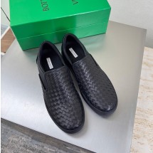 보테가베네타 네로 인트레치아토 나파 도저 남자 스니커즈 슬립온 190809 V0013 1000
