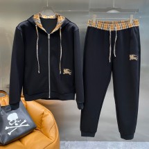 버버리 고품질 남성 긴팔 상하 세트 15 C