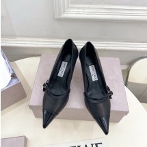 지미추 아렌 펄 장식 포인티드 토 펌프스 6.5CM 블랙 ARENPUMP65UHC