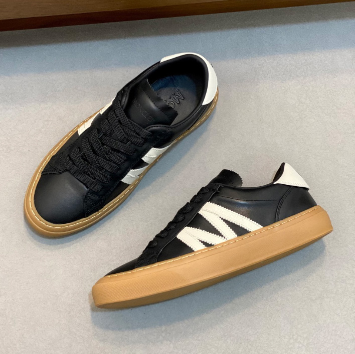 몽클레어 로우탑 남성 스니커즈 가죽 블랙 K109A4M00180M6071P90