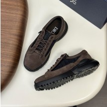 디올 오블리크 컴뱃 더비 슈즈 브라운 스웨이드 3DE379ZYH_H969