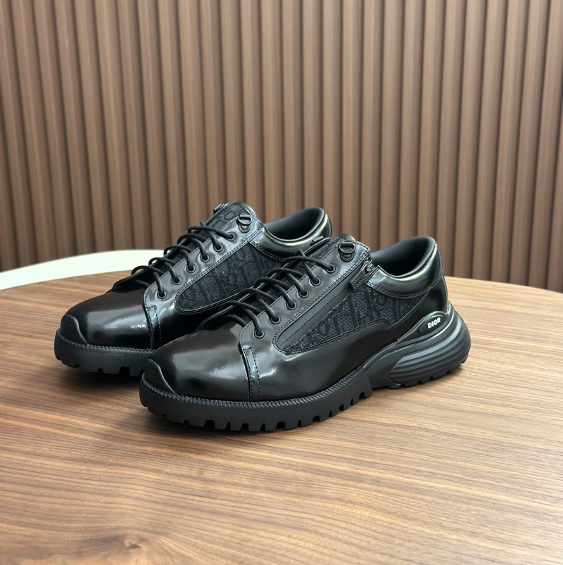 디올 오블리크 컴뱃 더비 슈즈 올블랙 3DE379ZXF_H969