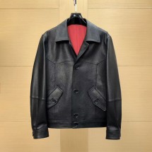 브루넬로쿠치넬리 그레이너 레더 자켓 251MPMEM2025C101