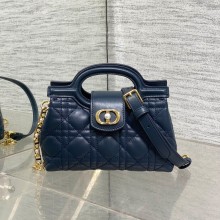 디올  Jolie 탑 핸들 미니 백 블랙 까나쥬 양가죽 S3123UNJB