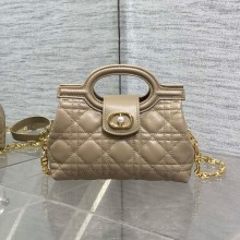 디올  Jolie 탑 핸들 미니 백 베이지 까나쥬 양가죽 S3123UNJB