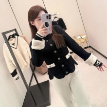 샤넬 25N 코코네쥬 가디건 CC로고 투톤 울 자켓 2컬러 P79691  Y