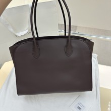 더로우 마를로 14 가죽 가방 초콜릿  W1800L72BLAN