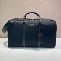 프라다 삼각로고 리나일론 더플백 블랙 2VC013