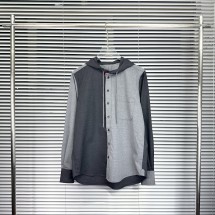 톰브라운 프레스코 펀믹스 후드 셔츠 P5MWL419F  F