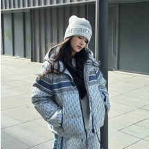 디올 오블리크 알프스 후드 크롭 푸퍼 자켓 547C21A2571X5807  Y