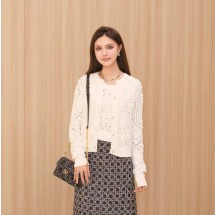 디올 오픈워크 코튼 니트 트윈 세트 614W02A7085   Y