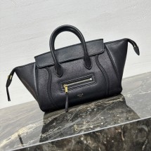 셀린느 튜블러 핸들 러기지백 가죽 블랙 124213GW2 38NO