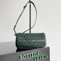 보테가 베네타 미니 인트레치아토 배럴 에메랄드 그린 777391V2HL13048