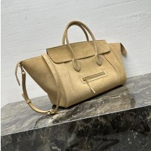 셀린느 미듐 뉴 러기지백 스웨이드 베이지 L100E2N22 02BG