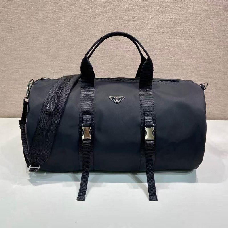프라다 25FW 삼각로고 리나일론 더플백 블랙 2VC015