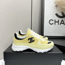샤넬 26SS CC로고 스니커즈 스웨이드 옐로우 G47010