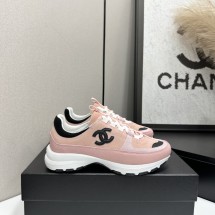샤넬 26SS CC로고 스니커즈 스웨이드 핑크 G47010