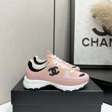 샤넬 26SS CC로고 스니커즈 스웨이드 핑크 G47010