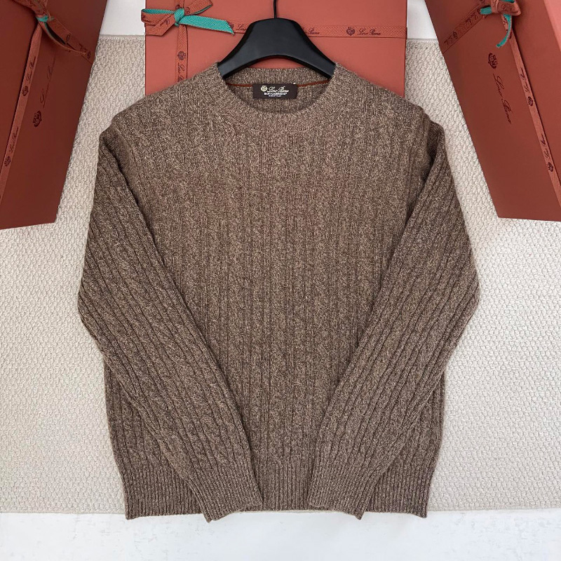 로로피아나 트레치아 라운드넥 베이비 캐시미어 스웨터 3컬러 FAO5736  H