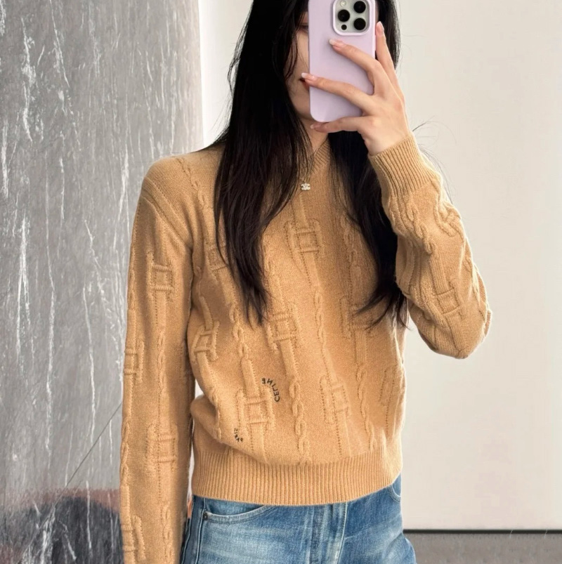 셀린느 체인 캐시미어 크루넥 스웨터 2컬러  RY0MF0Y51  H