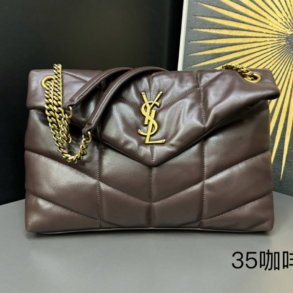 생로랑 루루 퀼팅 푸퍼 미디엄 백 577475