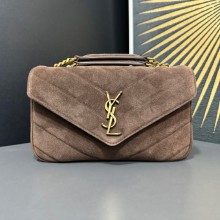 생로랑  마틀라세 스웨이드 소재 LOULOU 스몰 백 2컬러 801437