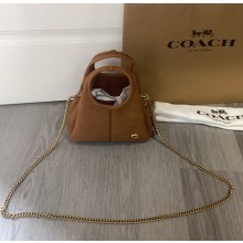 코치 라나 숄더백 19 미니 토트백 스웨이드 가죽 가방 CCY33