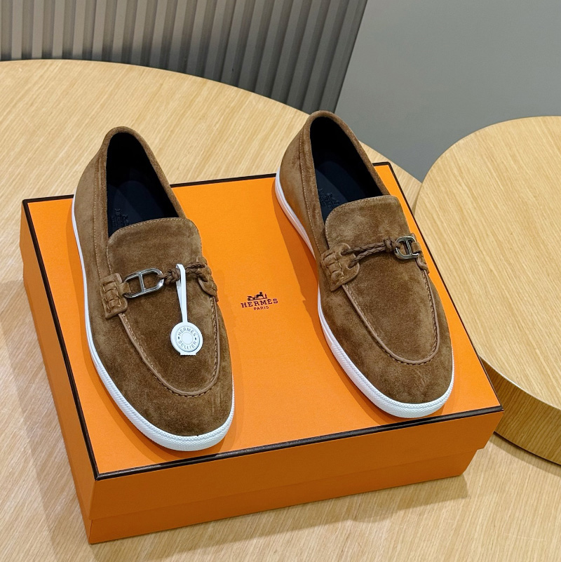 에르메스 이그나시오 남성 모카신 카멜 H261917ZAME