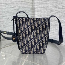 디올 오블리크 디올스타 버킷백 미니 블루 S4321UTZQ_M928