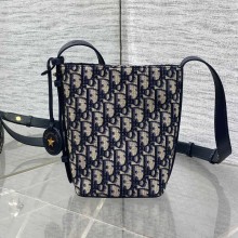 디올 오블리크 디올스타 버킷백 미니 블루 S4321UTZQ_M928