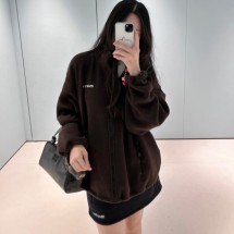 미우미우 플리스 지퍼 여성 자켓 MJL042_1732_F0192  H