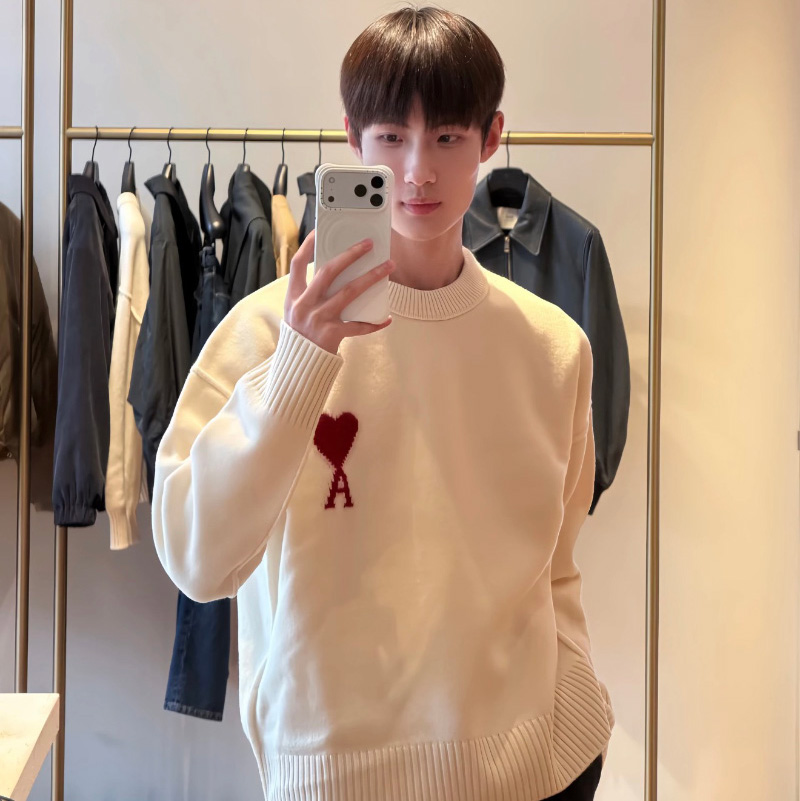 아미 드 쾨흐 크루 넥 울 스웨터 남여공용 2컬러 H25UKS838018  H